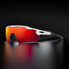 Load image into Gallery viewer, APEX ATTACK SUNGLASSES - WHITE / RED REVO LENS (QZ1001)