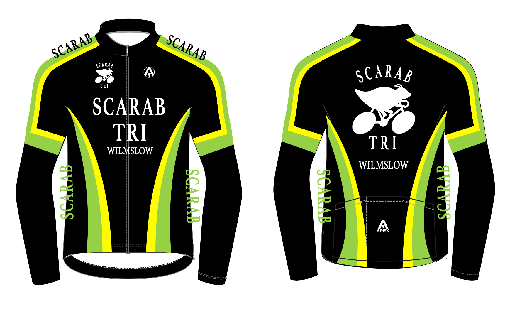SCARAB TRI FLEECE JACKET - BLACK