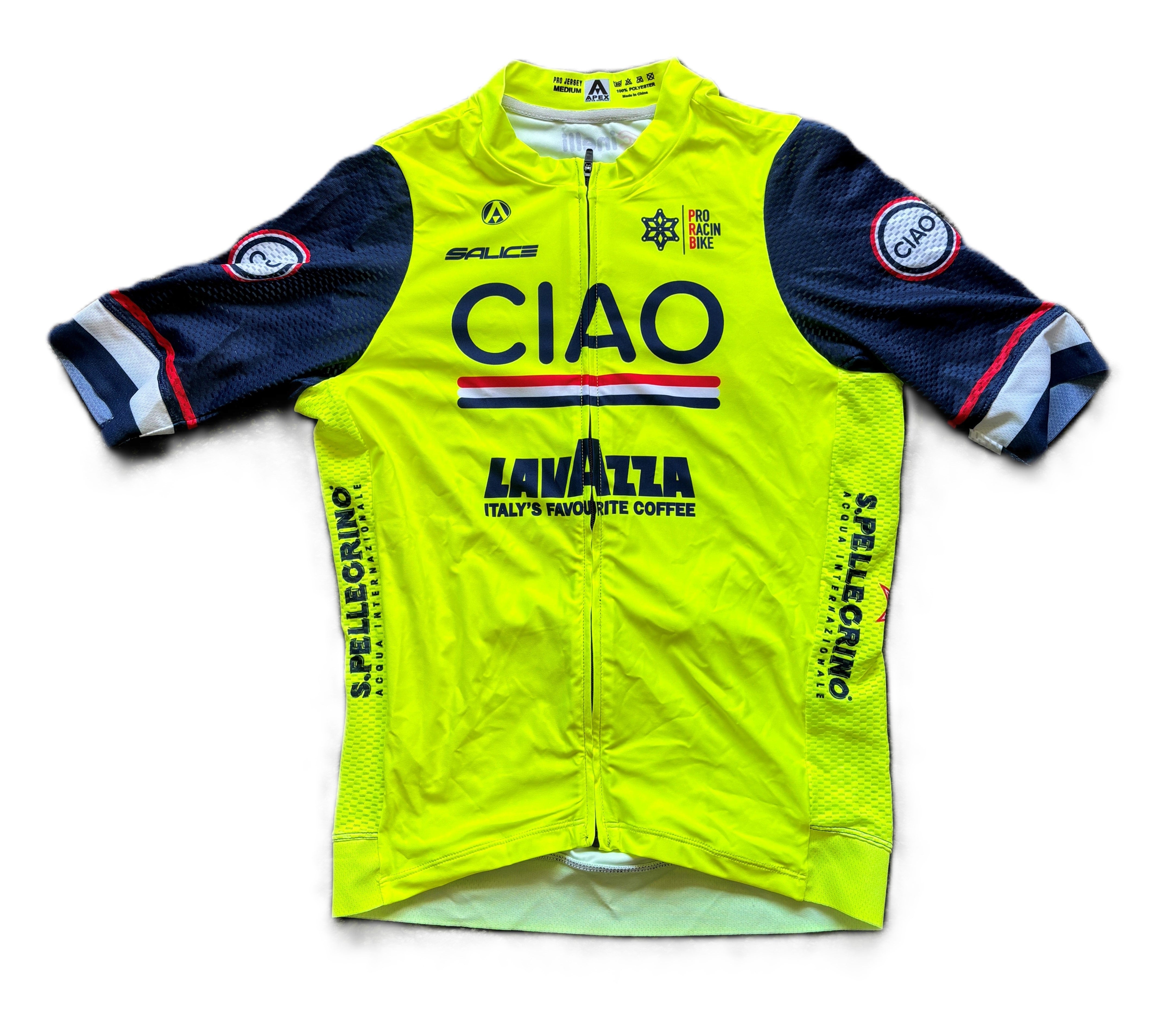 MEDIUM PRO SHORT SLEEVE JERSEY (XY) CIAO - Red, White, Blue stripe