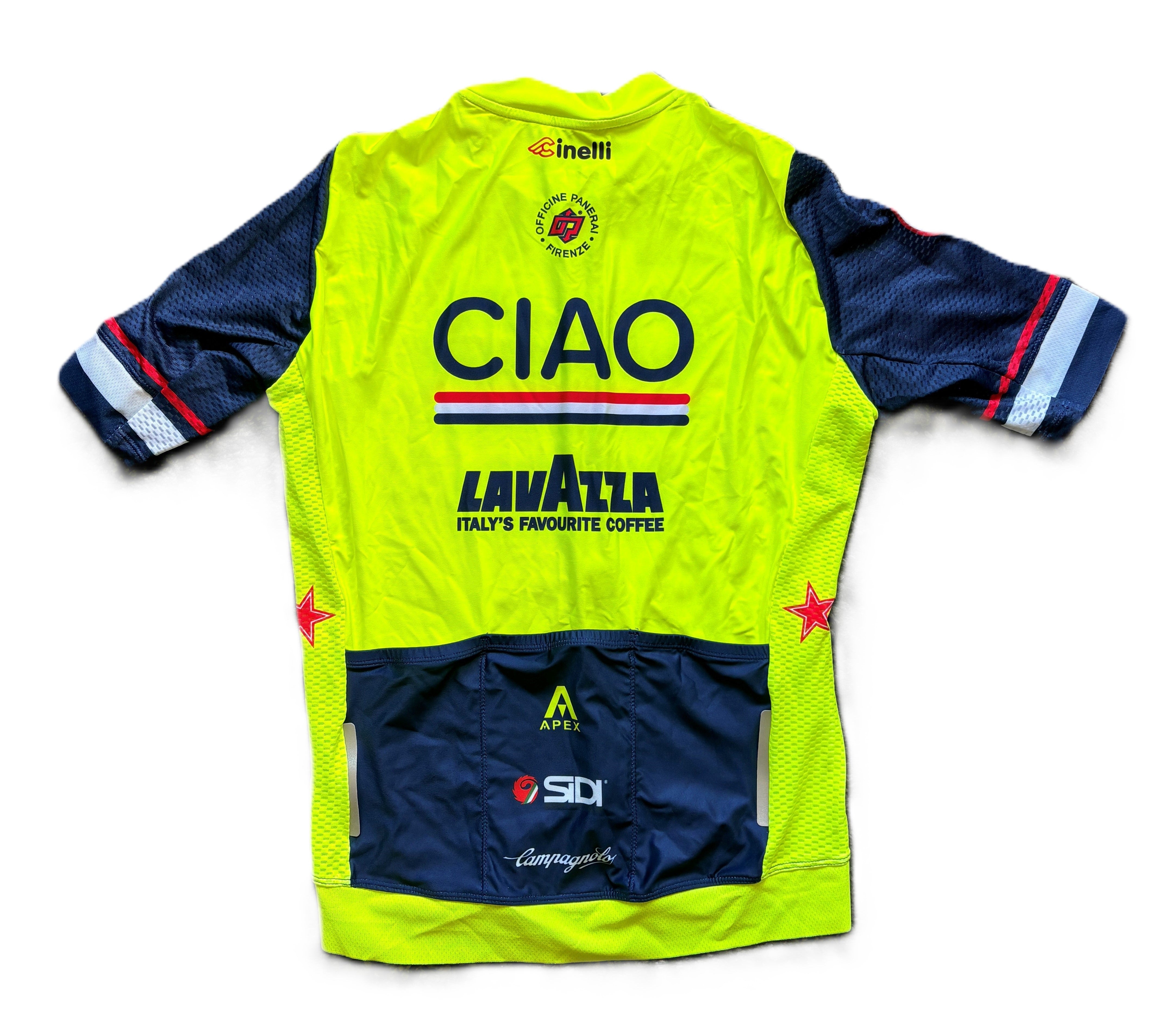 MEDIUM PRO SHORT SLEEVE JERSEY (XY) CIAO - Red, White, Blue stripe