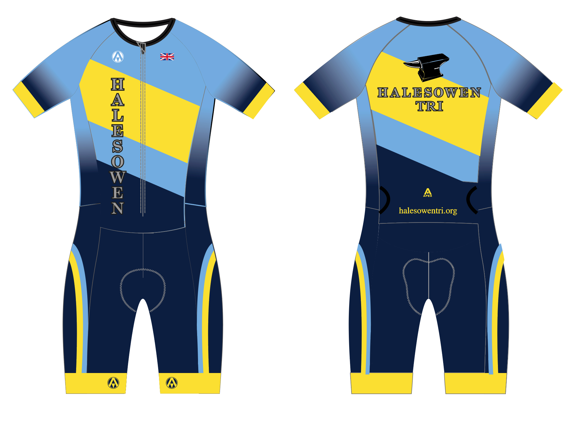 HALESOWEN TRI ELITE SPEED TRI SUIT