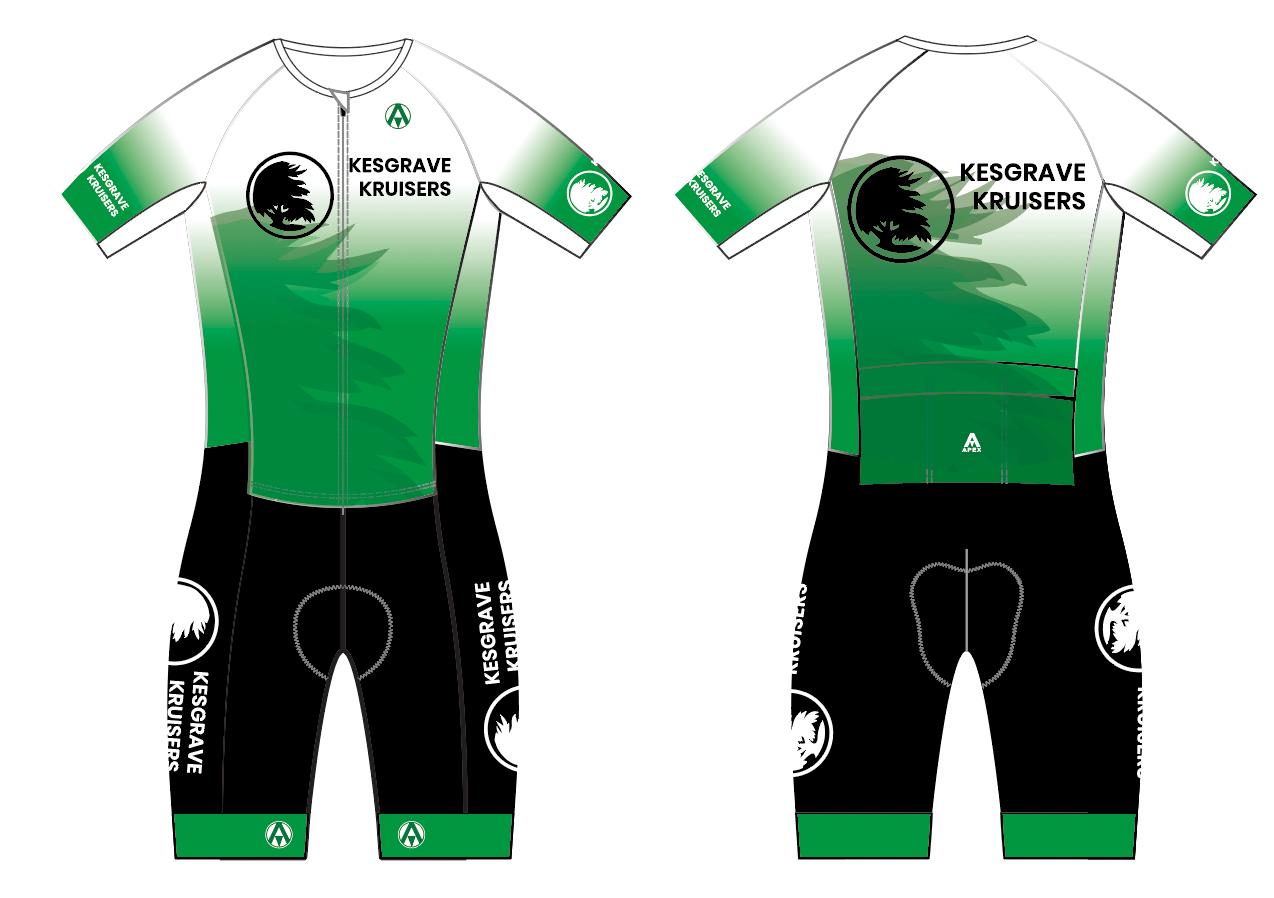 KESGRAVE KRUISERS TRI CLUB PRO SPEED TRI SUIT - WHITE