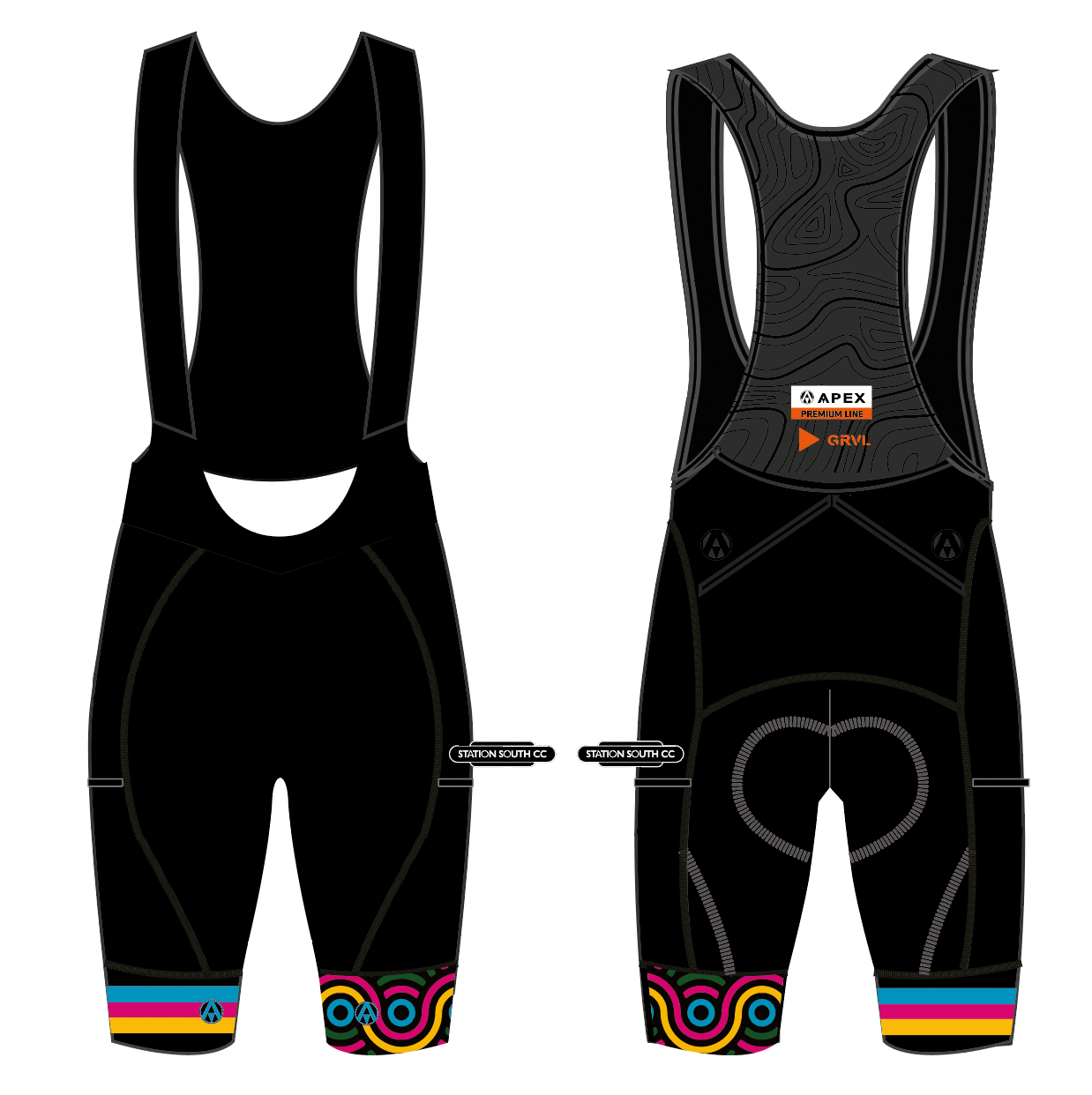 STATION SOUTH CC PRO BIB GRAVEL SHORTS