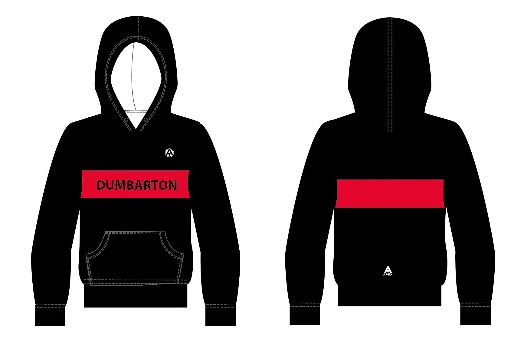 DUMBARTON RUNNING CLUB PRO FULL CUSTOM HOODIE