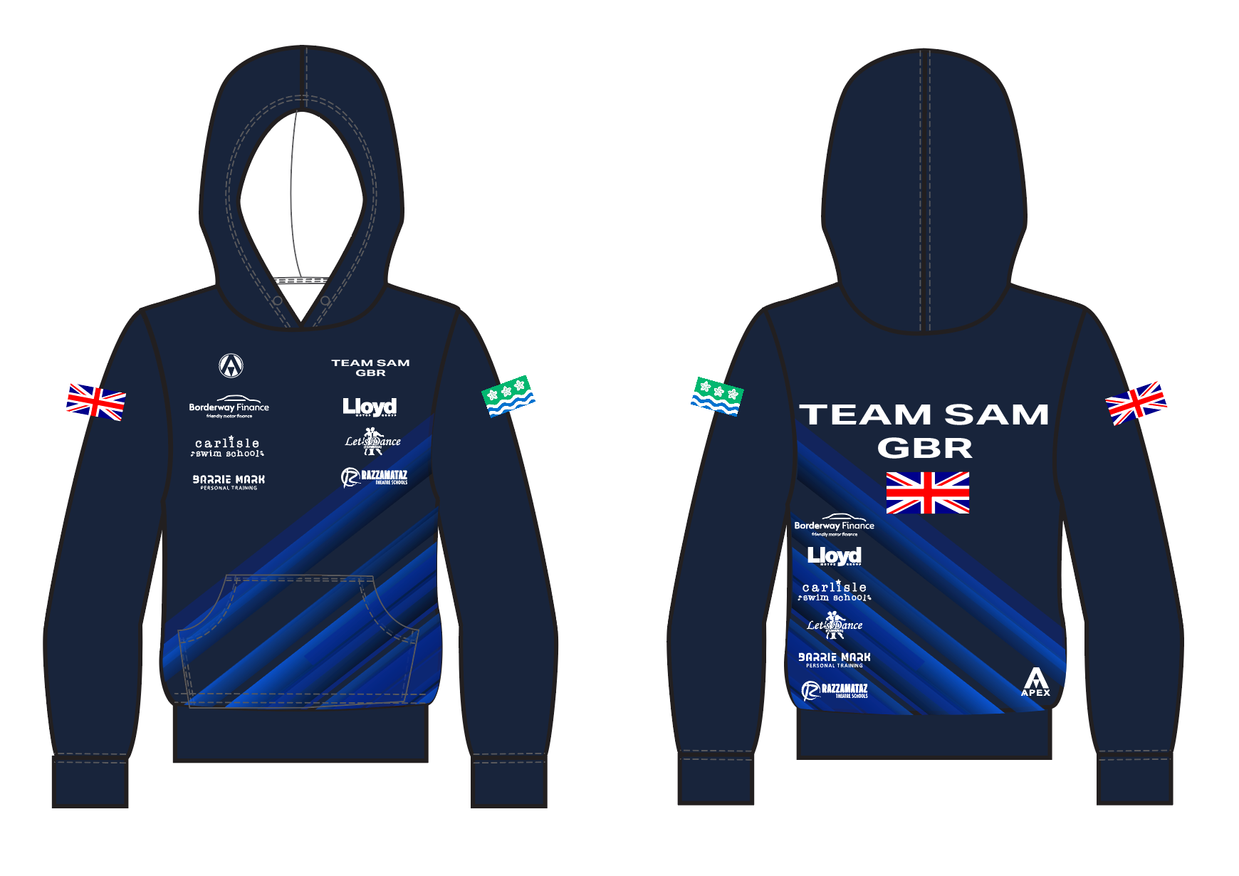 TEAM SAM PRO FULL CUSTOM HOODIE