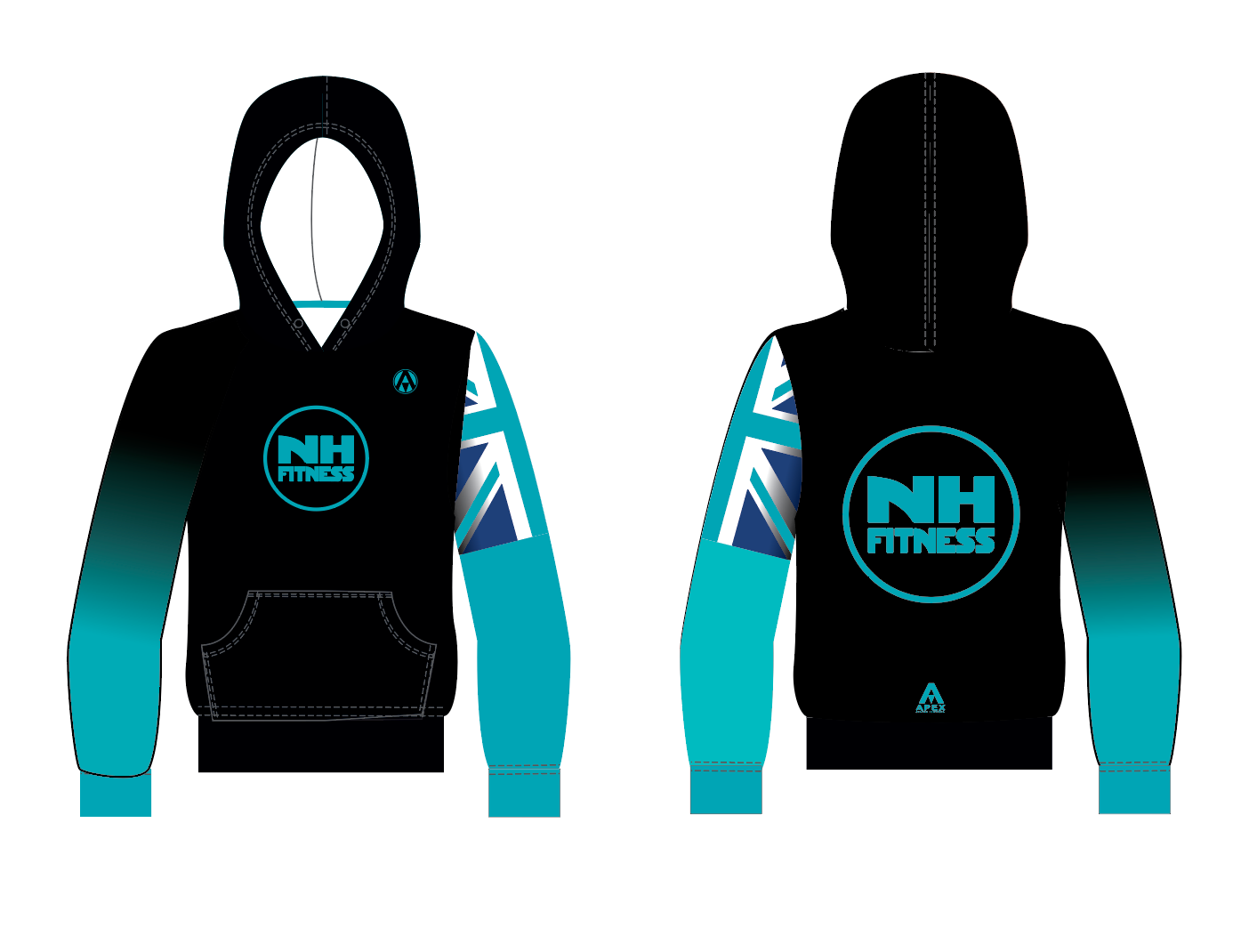NH FITNESS PRO FULL CUSTOM HOODIE