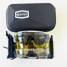 Load image into Gallery viewer, WIGAN WHEELERS APEX ATTACK SUNGLASSES - WHITE / SMOKED LENS
