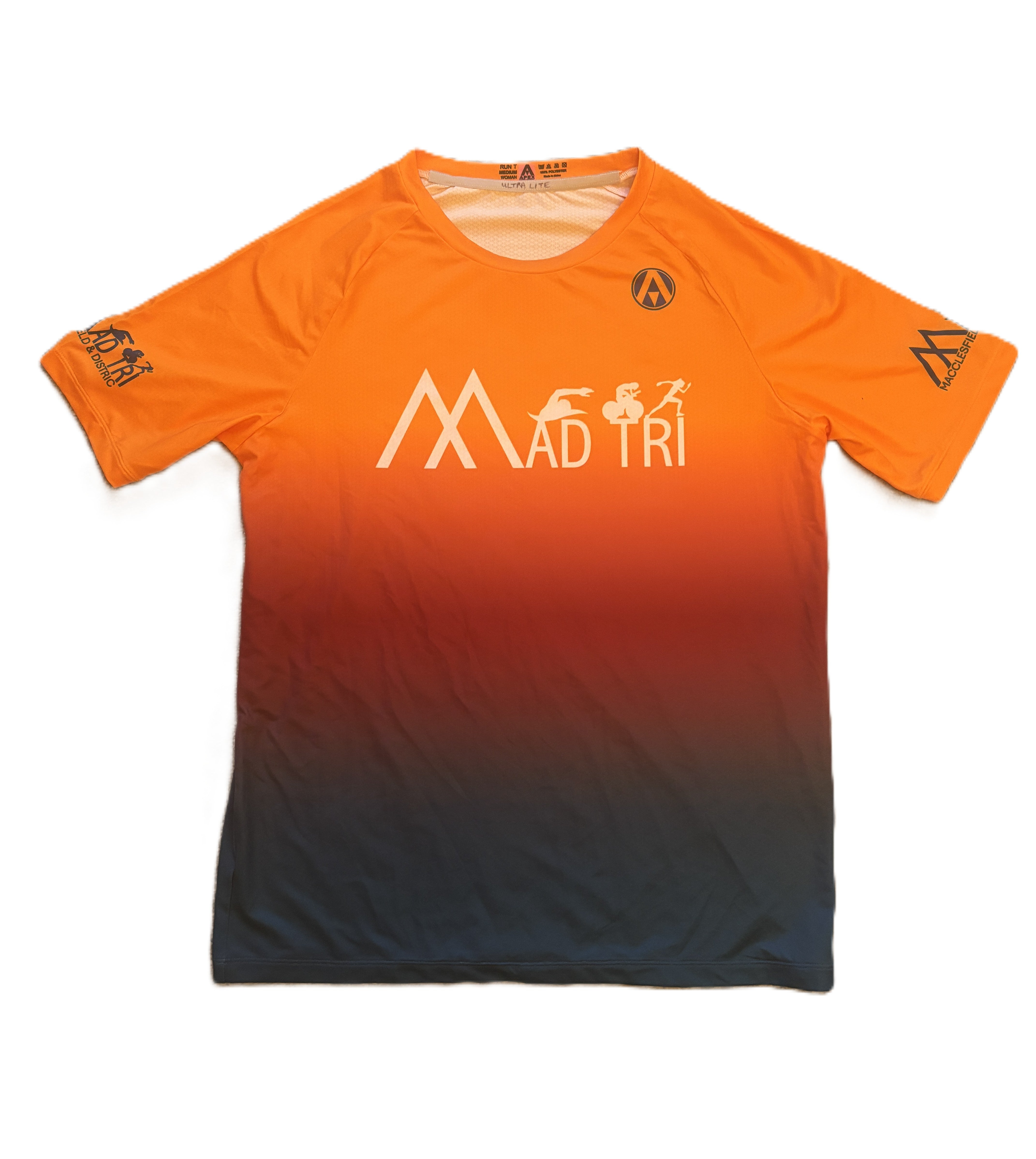 MEDIUM WOMENS - PRO ULTRA LITE RUN T-SHIRT - MAD TRI (XY)