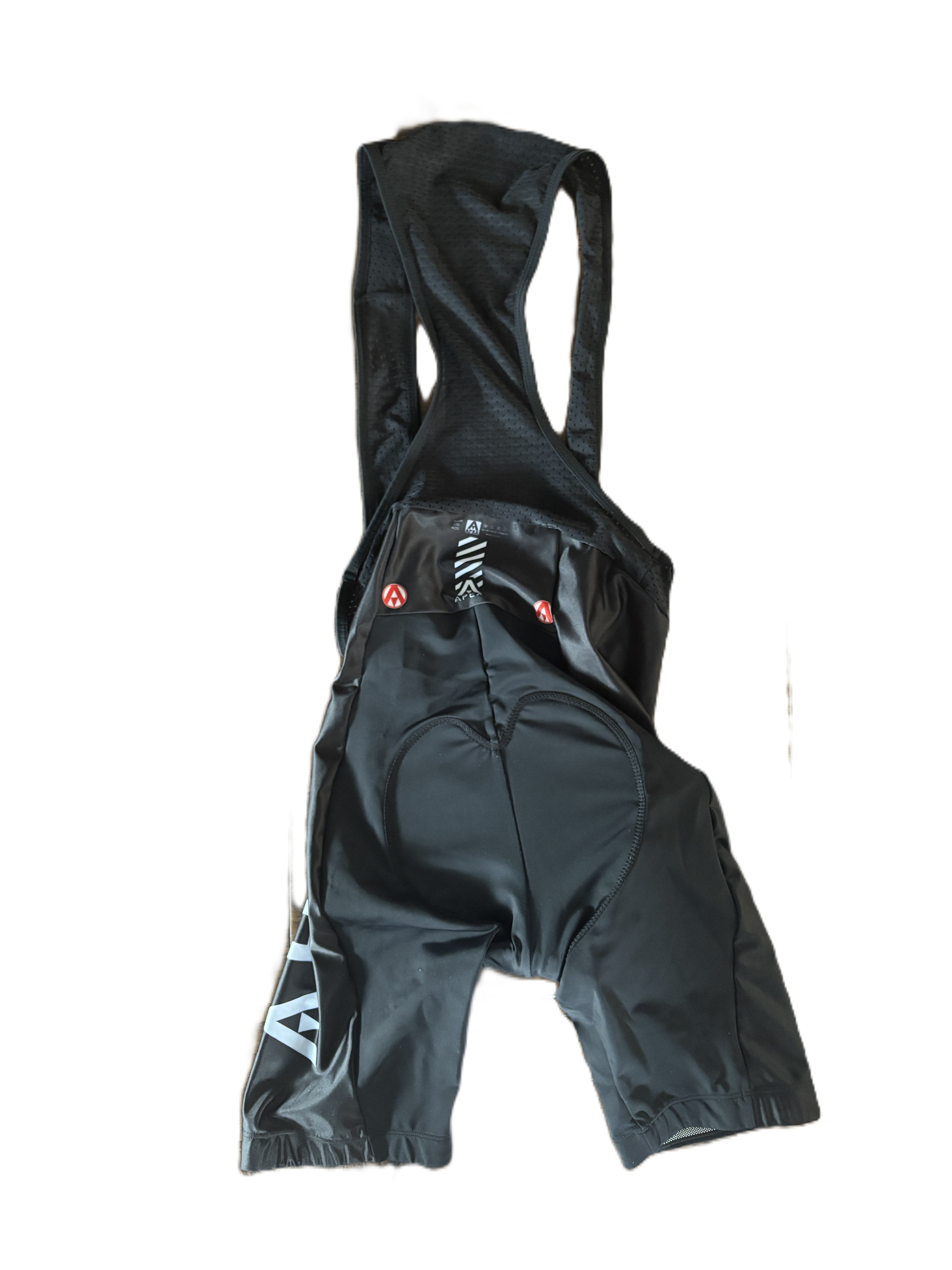 KIDS 180 (XL) - TEAM BIB SHORTS - APEX BLACK/WHITE (XY)
