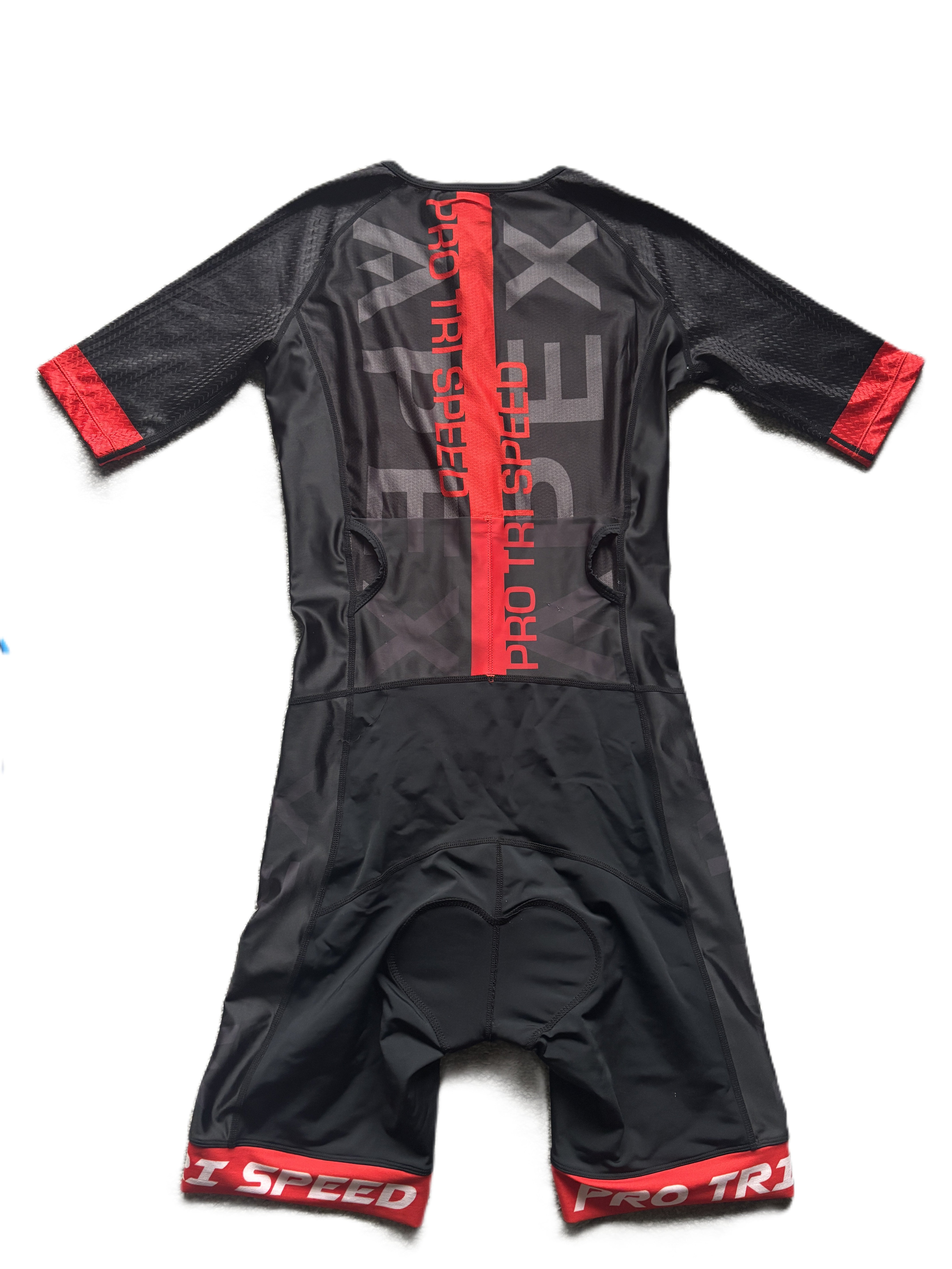 SMALL - ELITE SPEED TRI SUIT - BLACK/RED (XY)