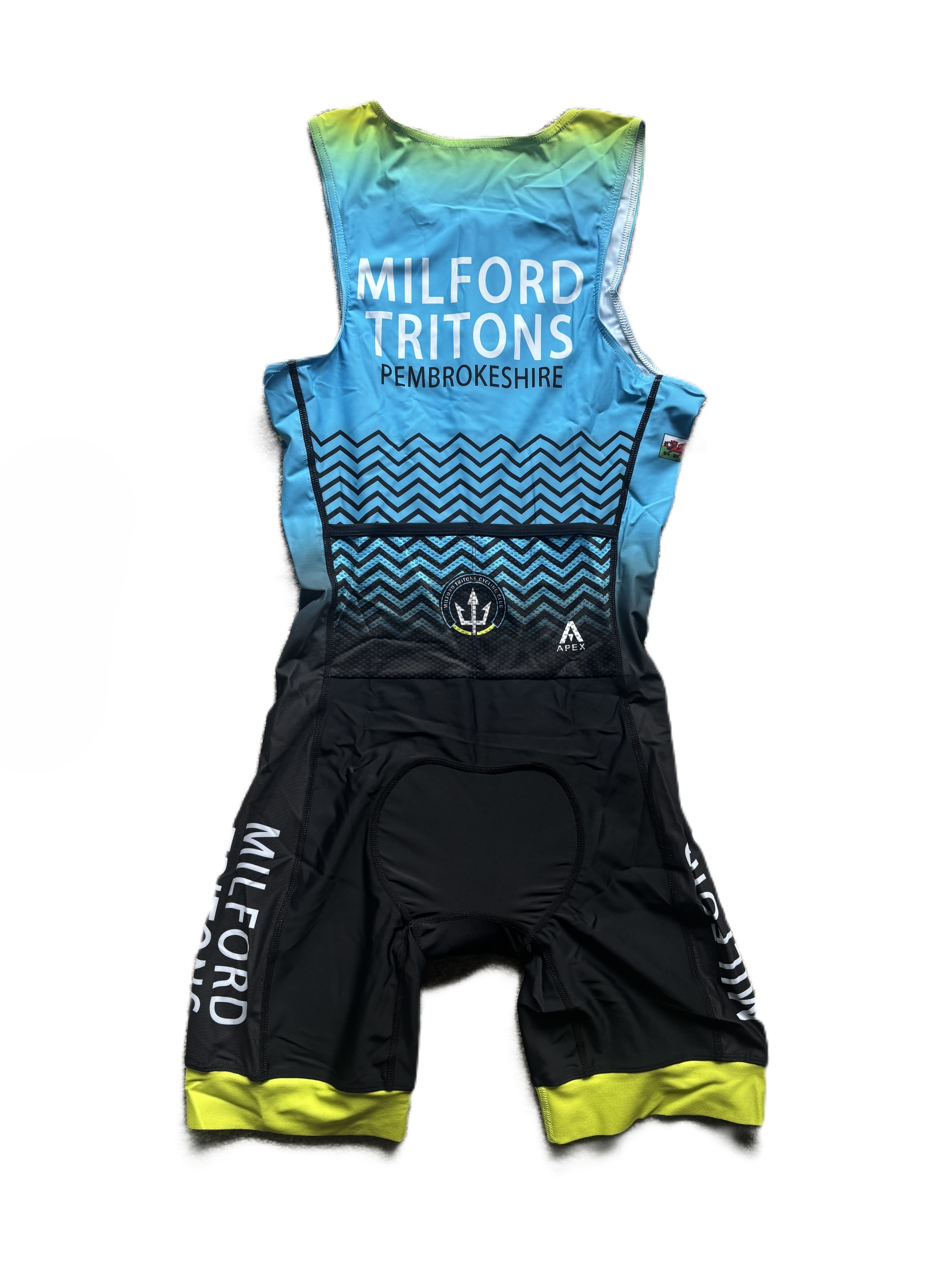 MEDIUM MENS - MILFORD TRITONS - PRO TRI SUIT (XY)