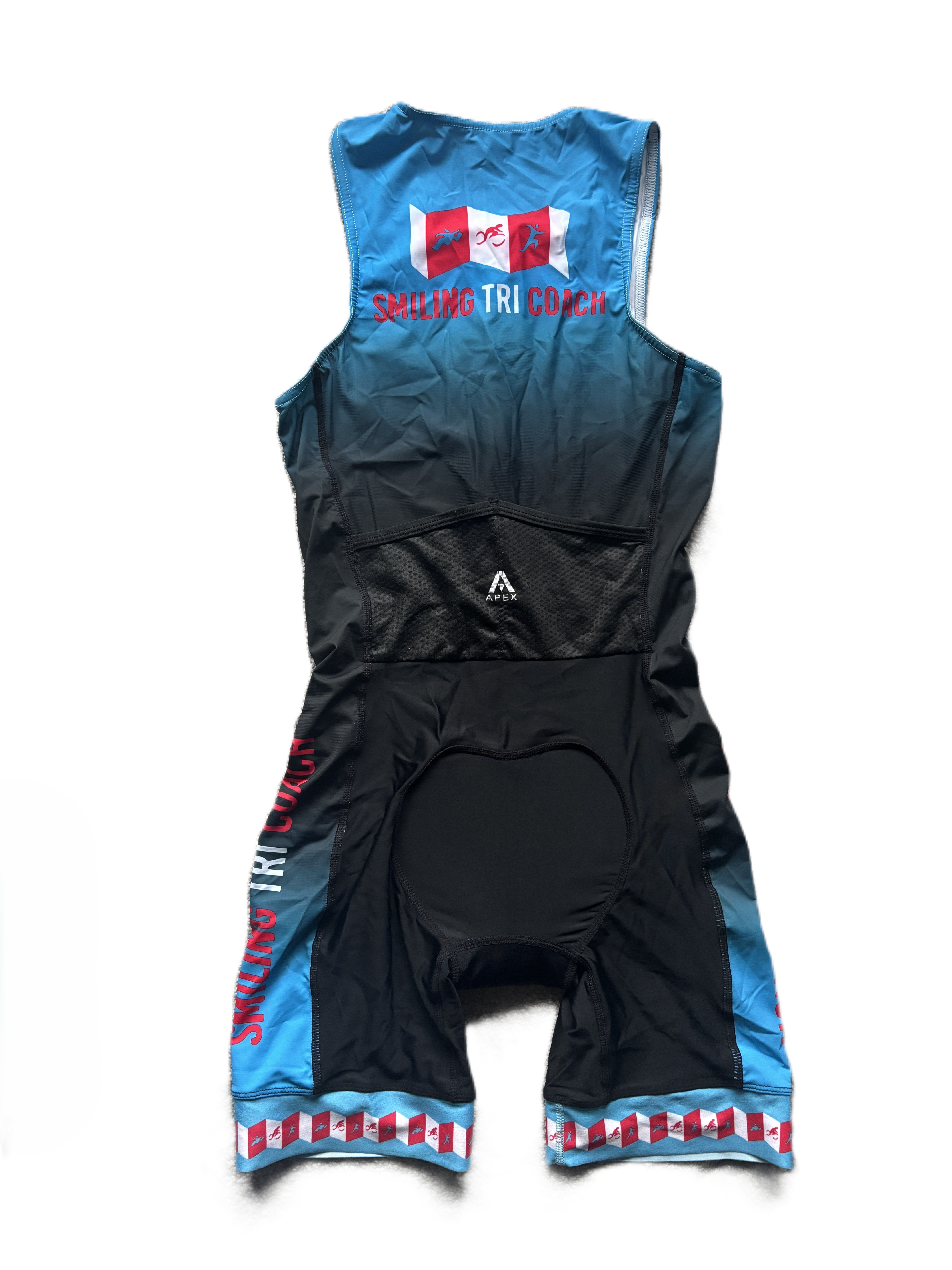 XS WOMENS - SMILING TRI COACH - PRO TRI SUIT (XY)