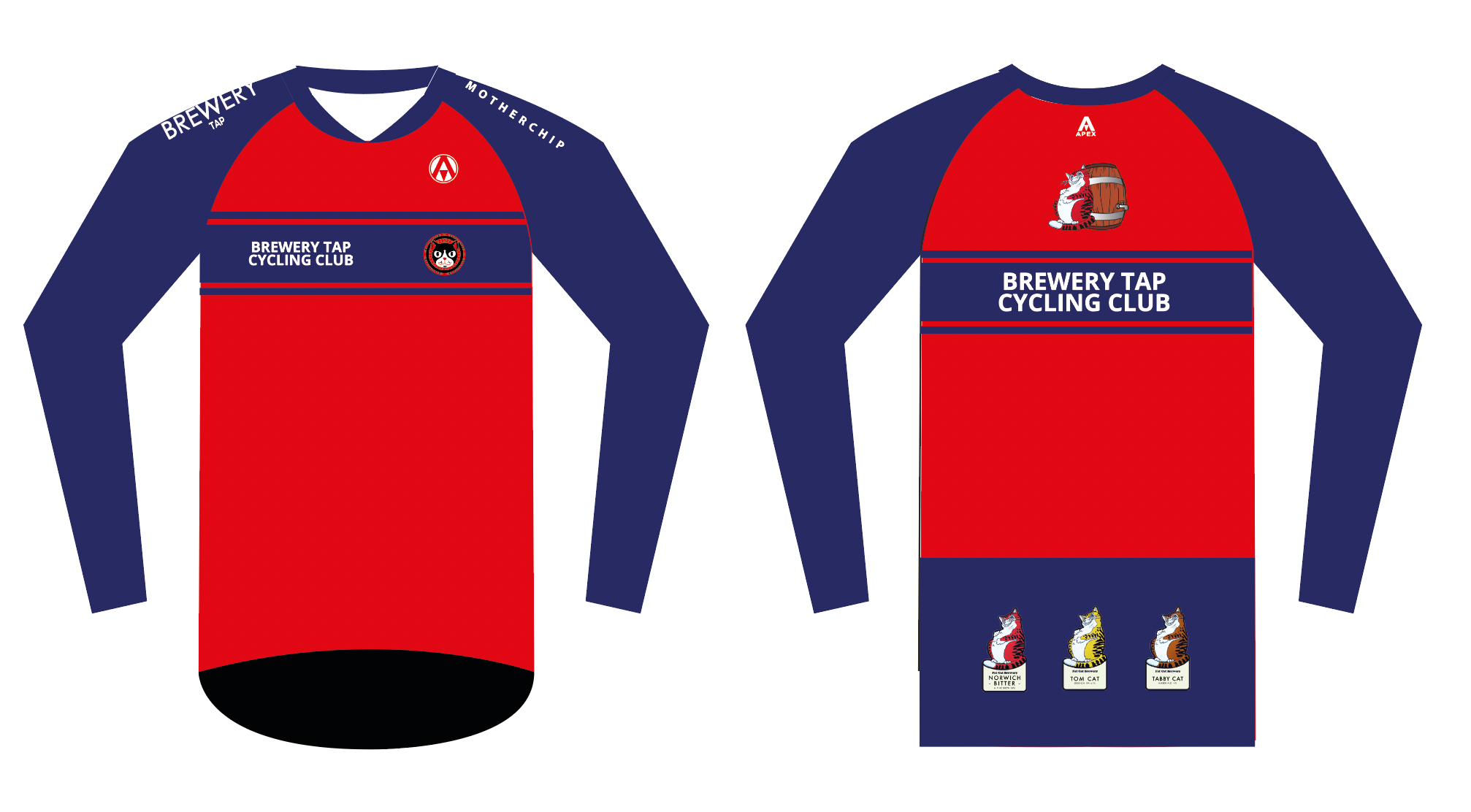 BREWERY TAP MOUNTAIN BIKE JERSEY - RED