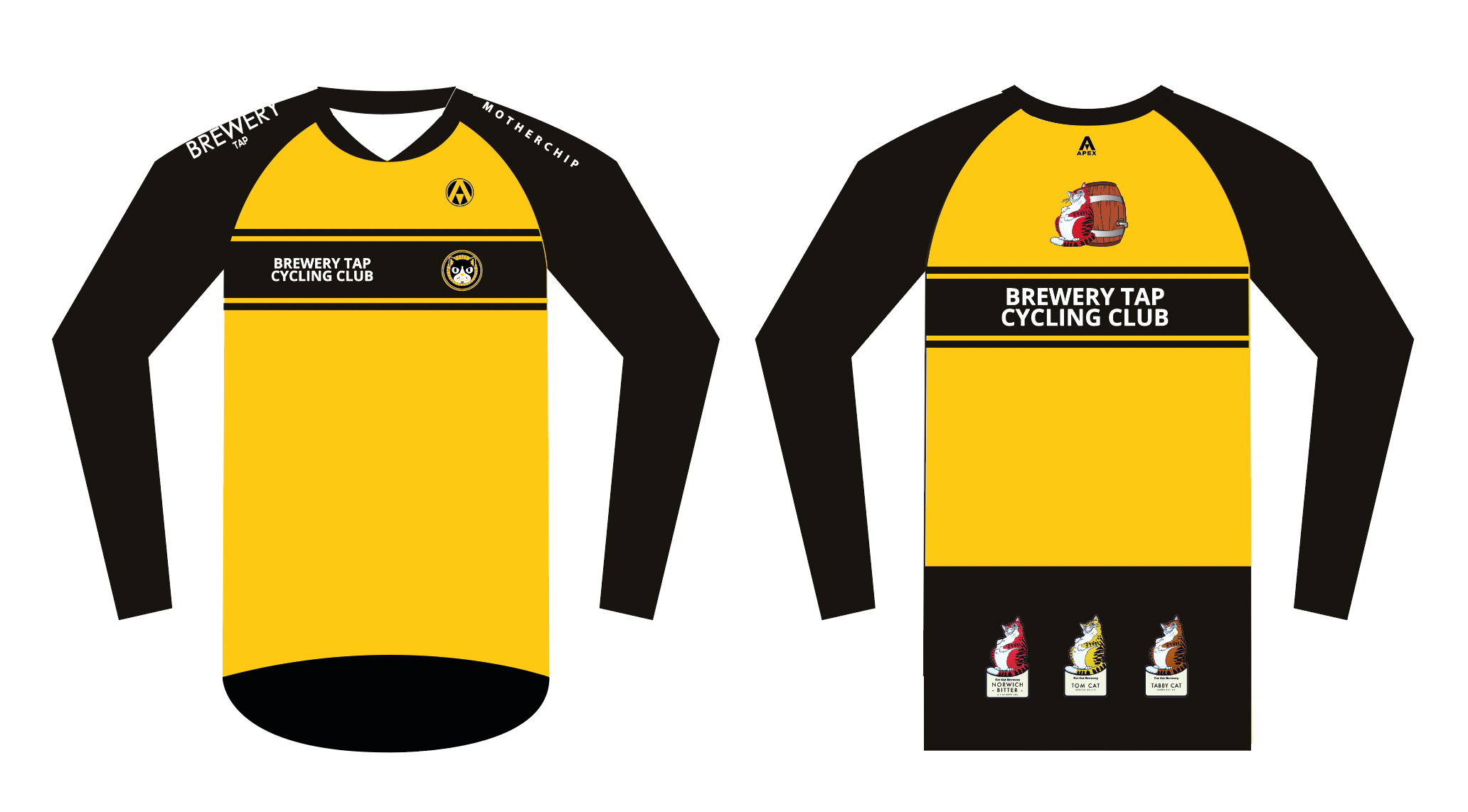 BREWERY TAP MOUNTAIN BIKE JERSEY - YELLOW
