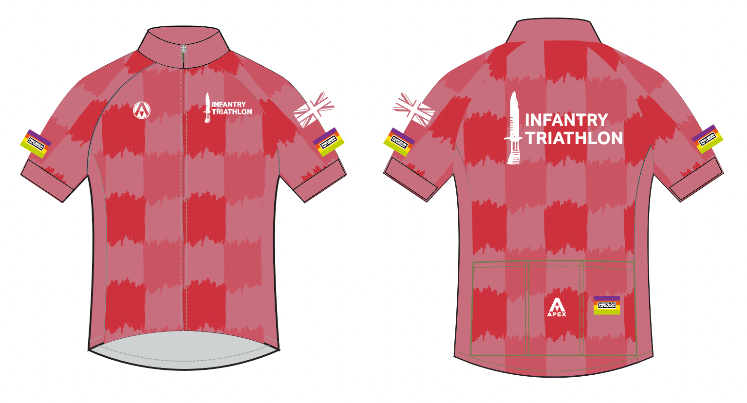 INFANTRY TRI TEAM SS JERSEY - PINK