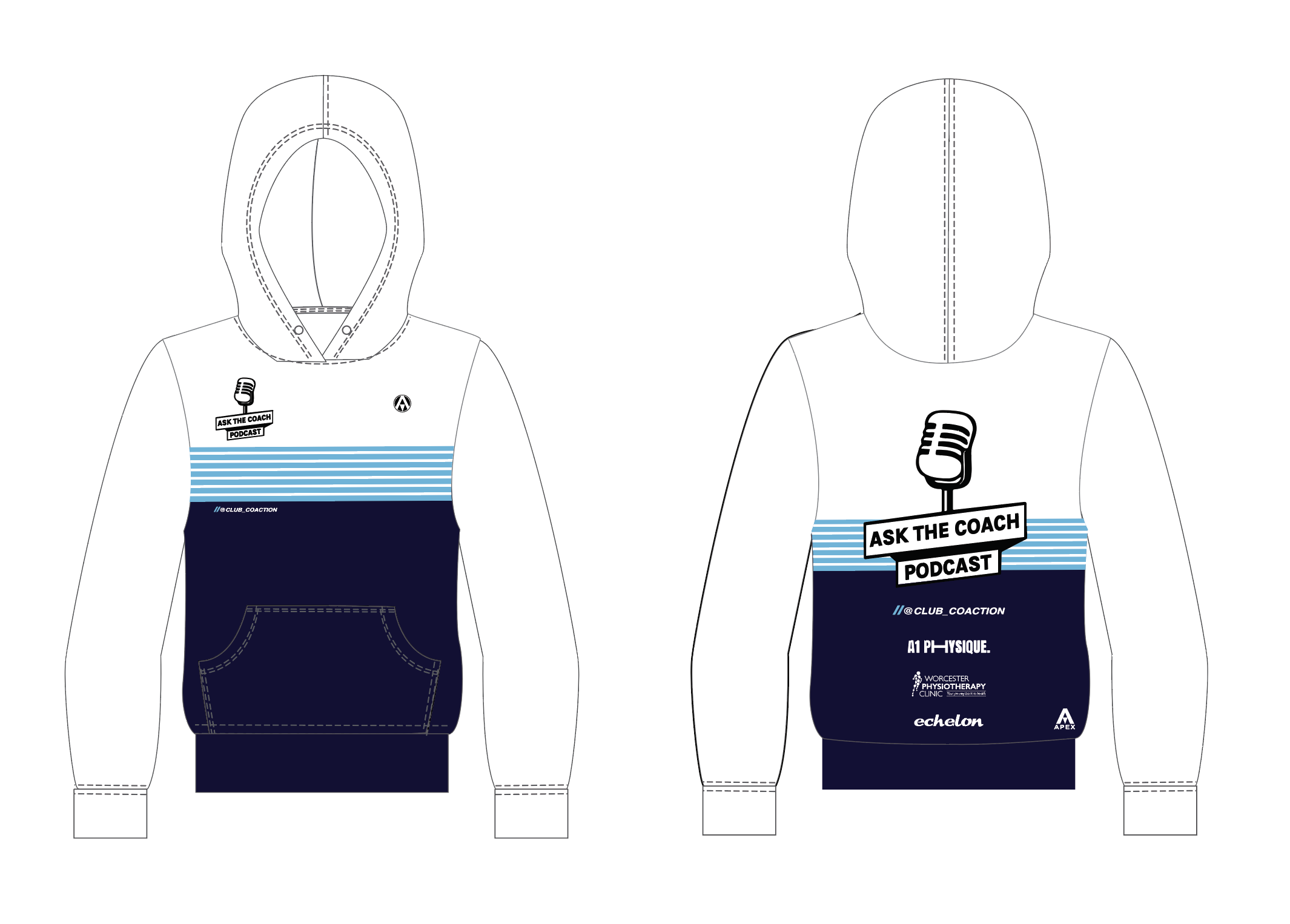 CLUB COACTION PRO FULL CUSTOM HOODIE - PODCAST