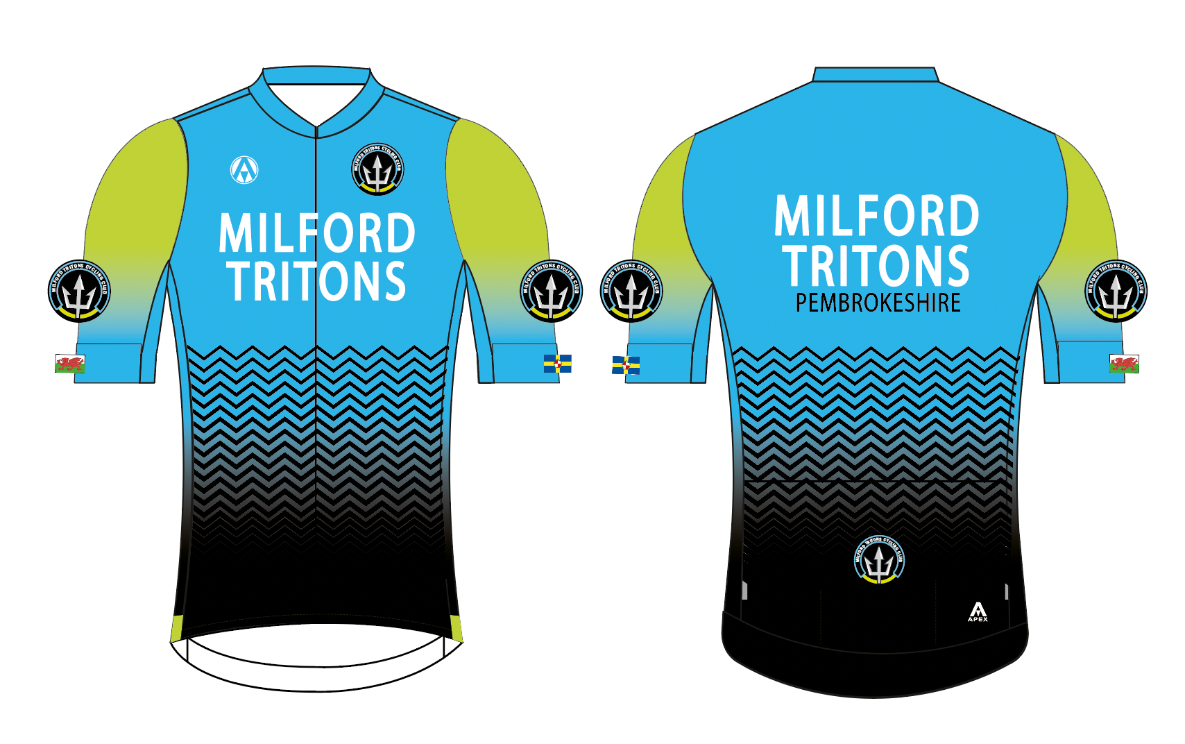 MILFORD TRITONS PRO SHORT SLEEVE JERSEY