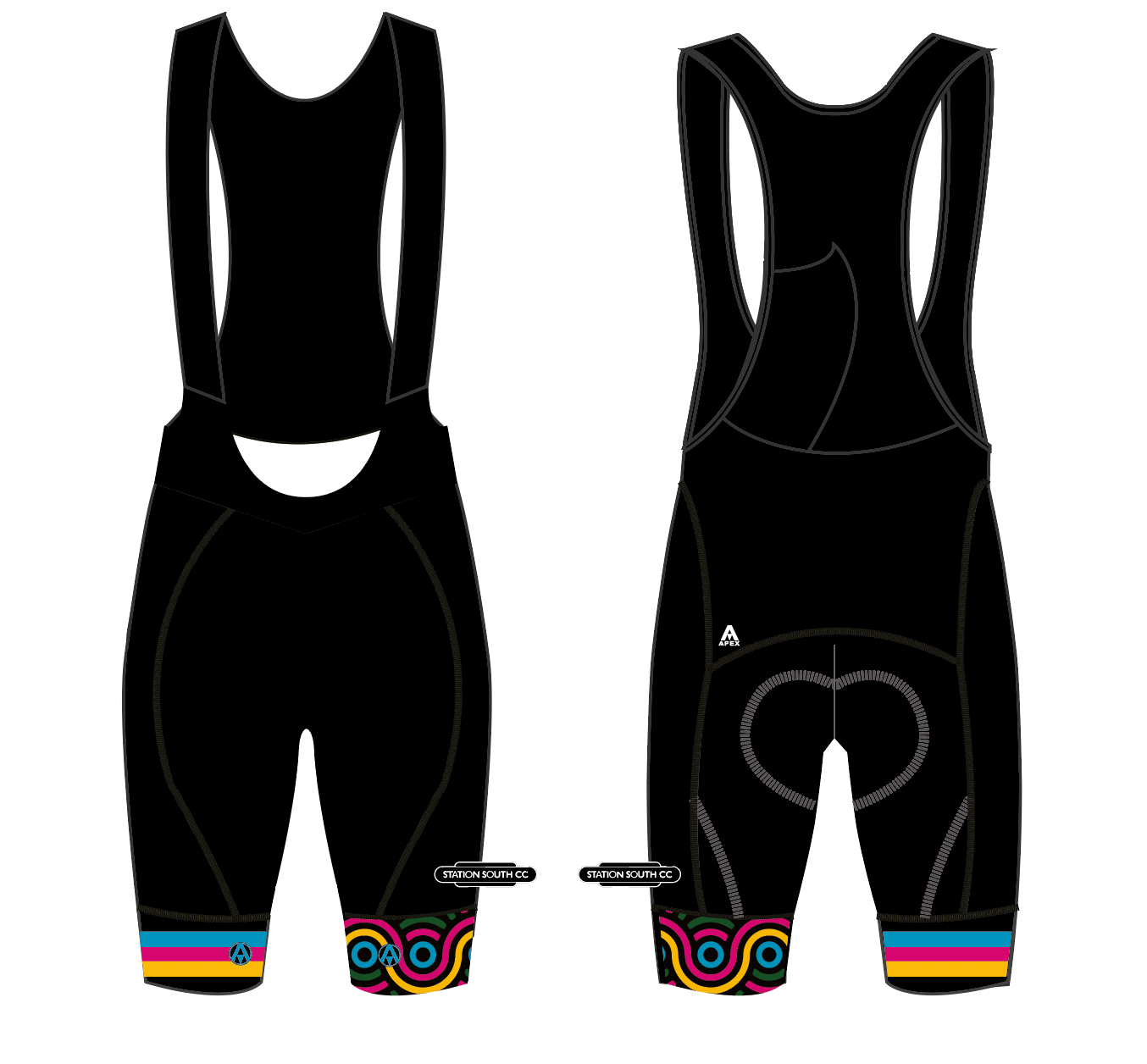 STATION SOUTH CC PRO BIB SHORTS