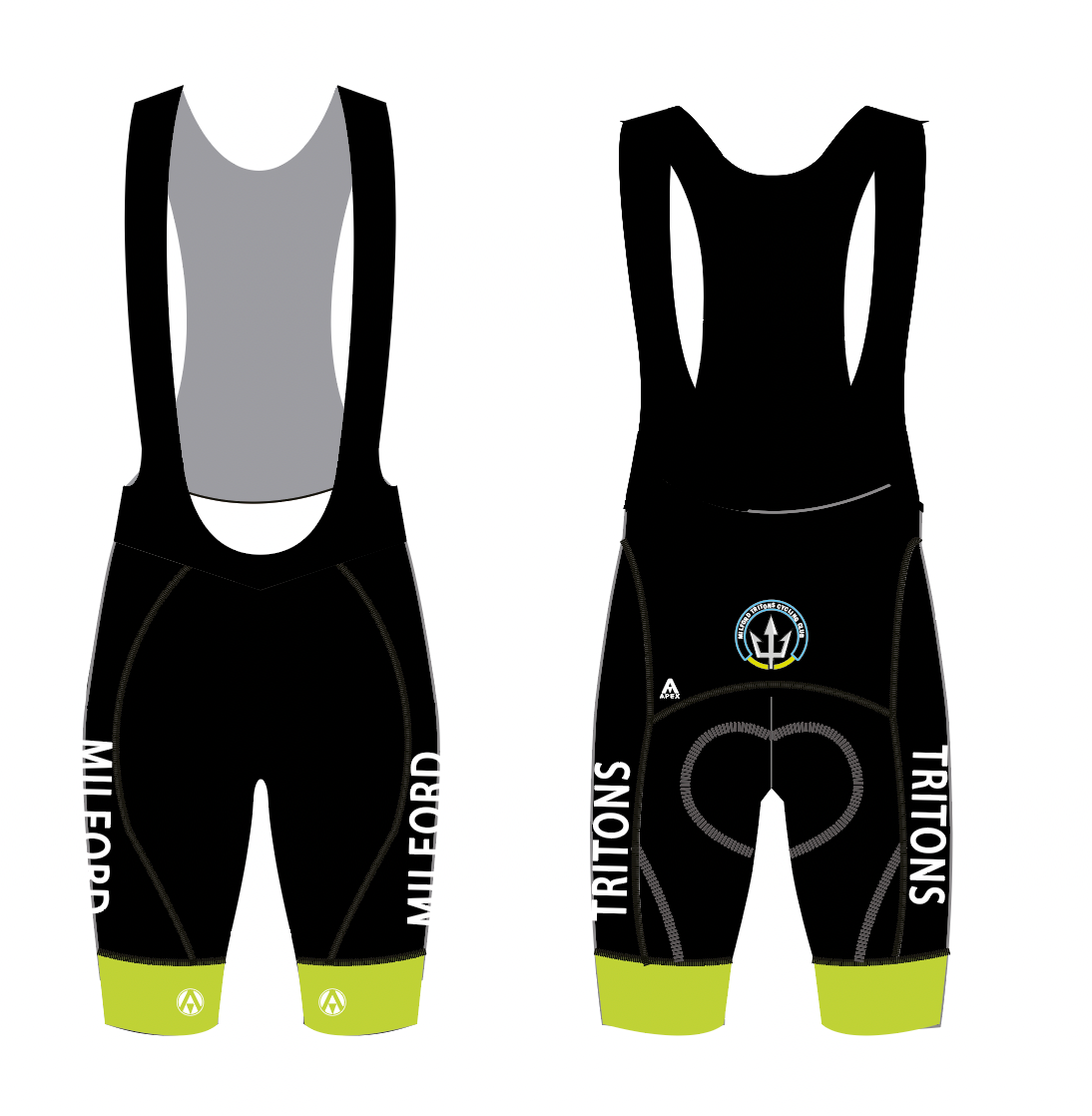 MILFORD TRITONS PRO BIB SHORTS
