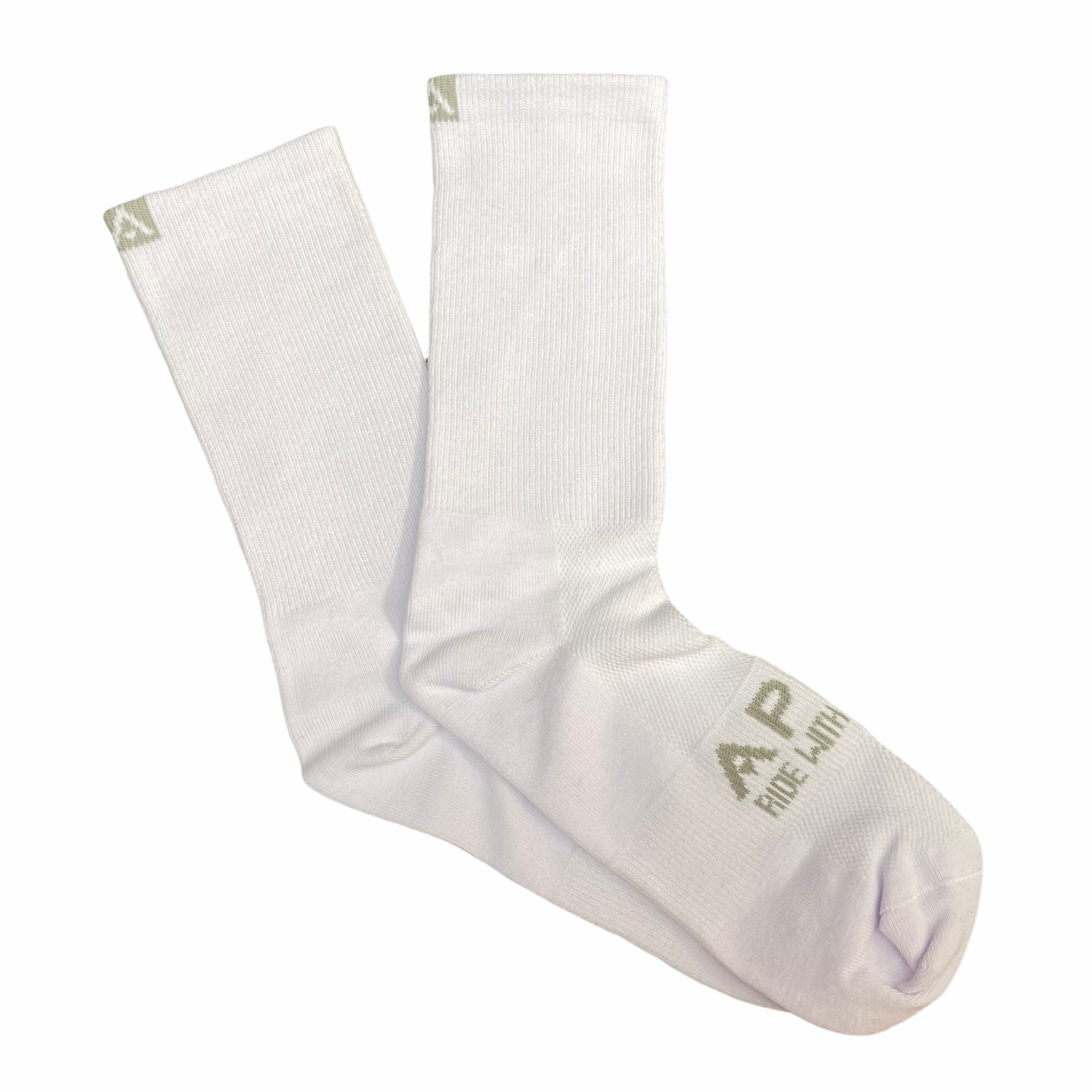 I WILL COACHING APEX PREMIUM CYCLING SOCKS (3 PACK) WHITE (QZ100)