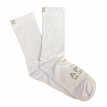 Load image into Gallery viewer, WIGAN WHEELERS APEX PREMIUM CYCLING SOCKS (3 PACK) WHITE (QZ100)