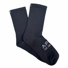 Load image into Gallery viewer, APEX GEARED UP RACING APEX PREMIUM CYCLING SOCKS (3 PACK) BLACK (QZ100)