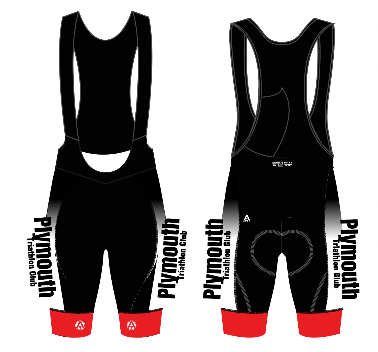 PLYMOUTH TRI PRO BIB SHORTS