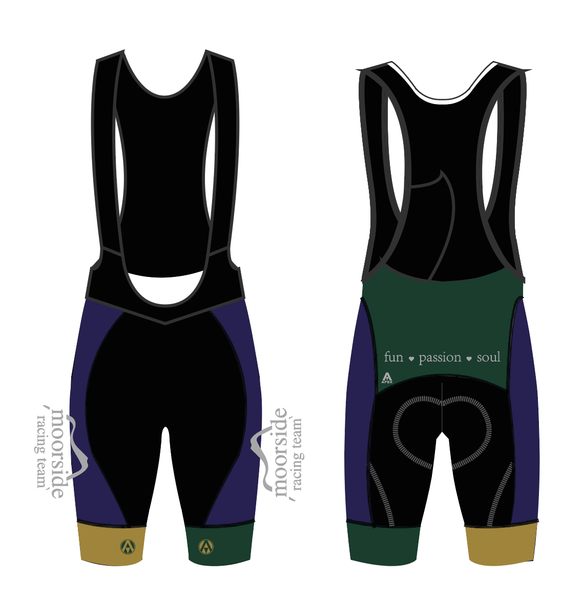 MOORSIDE PRO BIB SHORTS