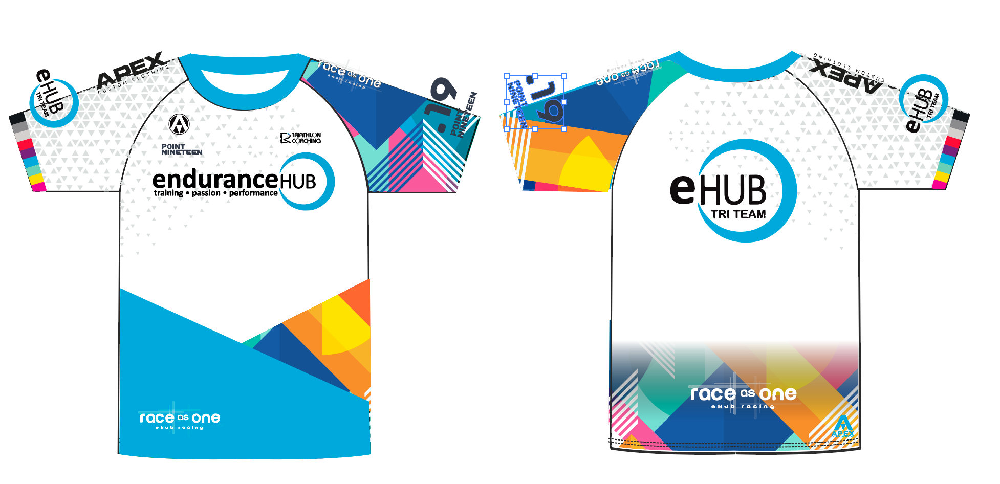EHUB PRO CUSTOM T SHIRT - COLOUR DESIGN