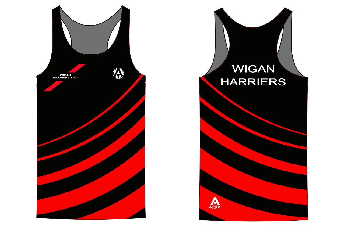 WIGAN HARRIERS TRI PRO RUN VEST - KIT DESIGN
