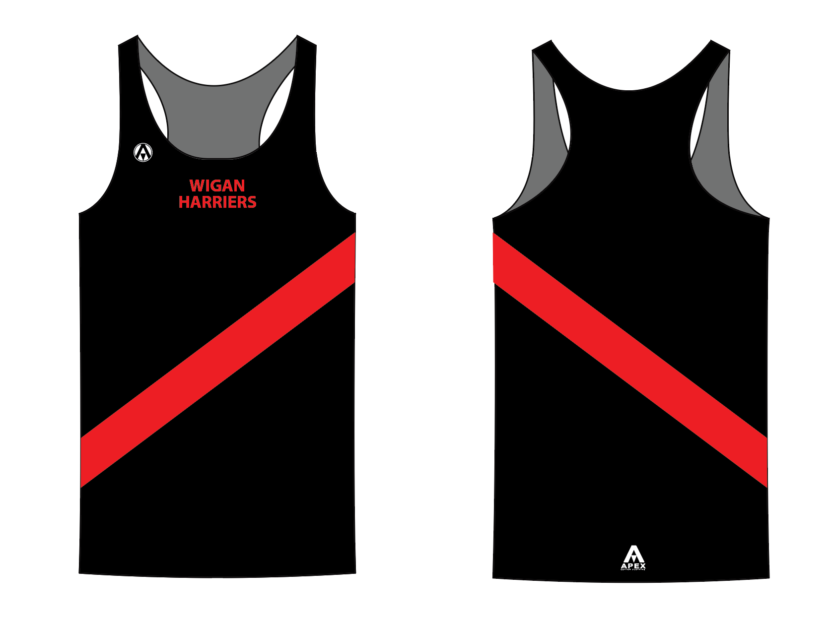 WIGAN HARRIERS PRO RUN VEST - REGISTERED DESIGN