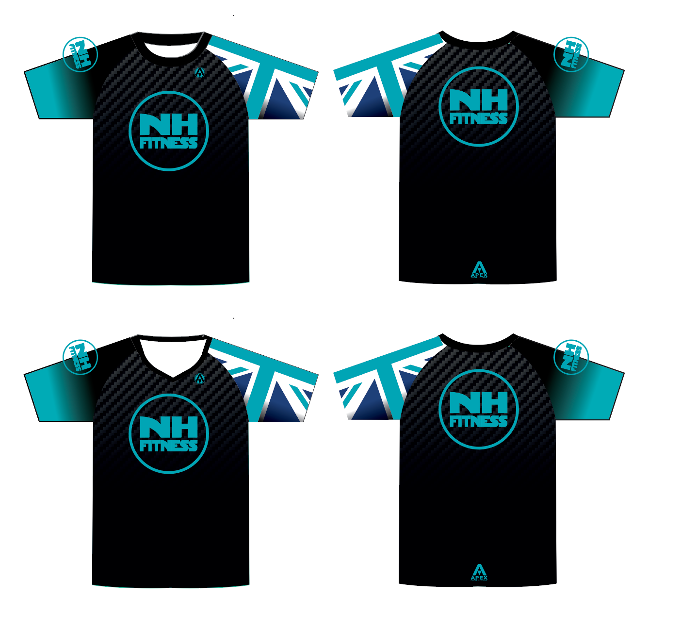 NH FITNESS FULL CUSTOM T SHIRT