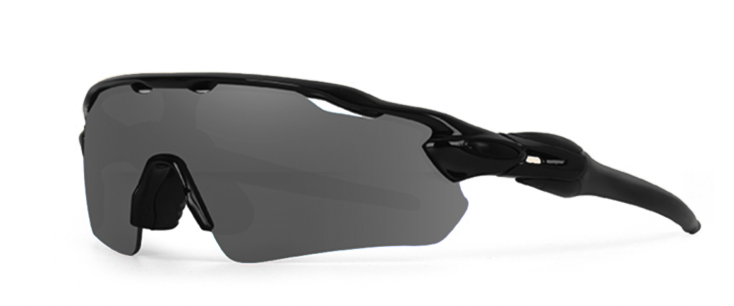 KESGRAVE KRUISERS TRI CLUB APEX ATTACK SUNGLASSES - BLACK / SMOKED LENS