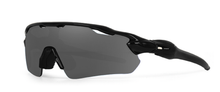 Load image into Gallery viewer, KESGRAVE KRUISERS TRI CLUB APEX ATTACK SUNGLASSES - BLACK / SMOKED LENS