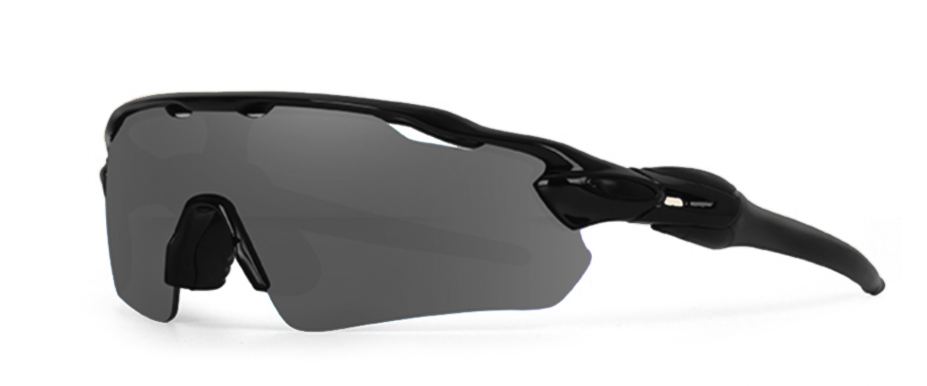 TOTAL TRANSITION APEX ATTACK SUNGLASSES - BLACK / SMOKED LENS