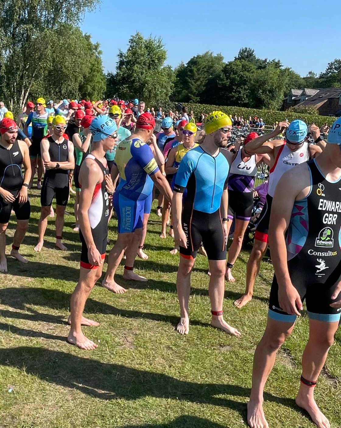 TRI SWIM SQUAD SWIM CAP - ADULT SIZE PREMIUM QUALITY SILICONE