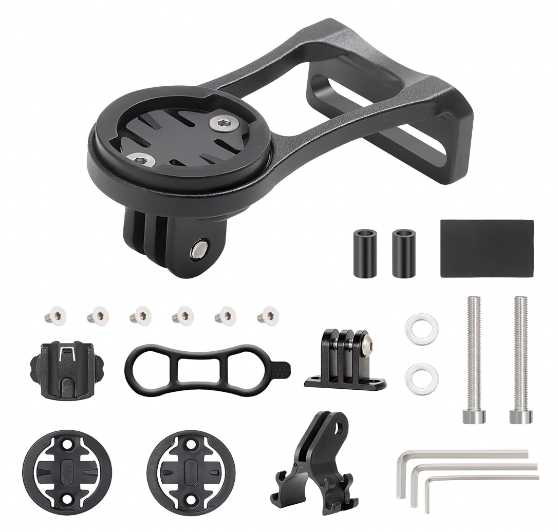 APEX Alloy Out Front Bike Computer Mount for Garmin / Gopro (QZ1001)