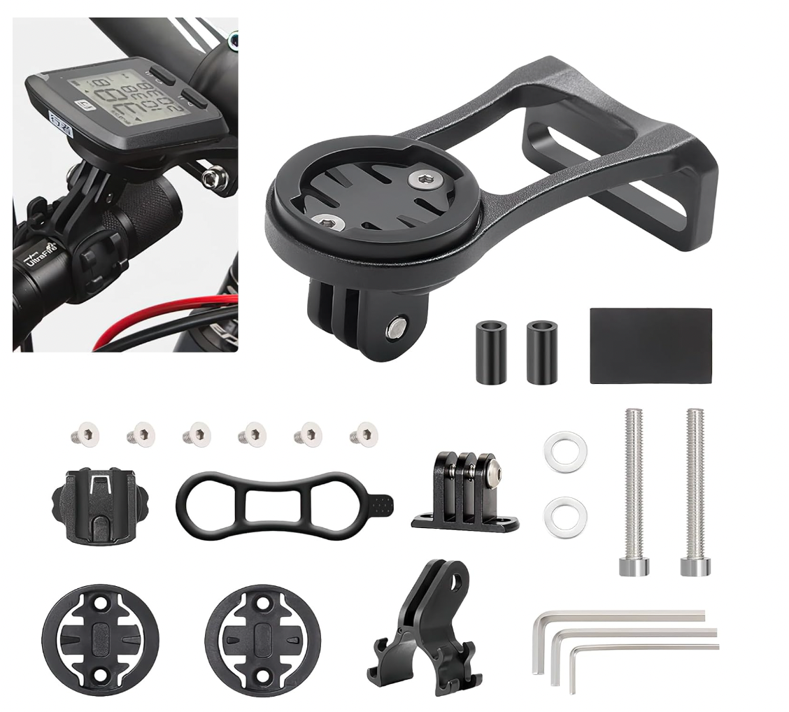 APEX Alloy Out Front Bike Computer Mount for Garmin / Gopro (QZ1001)