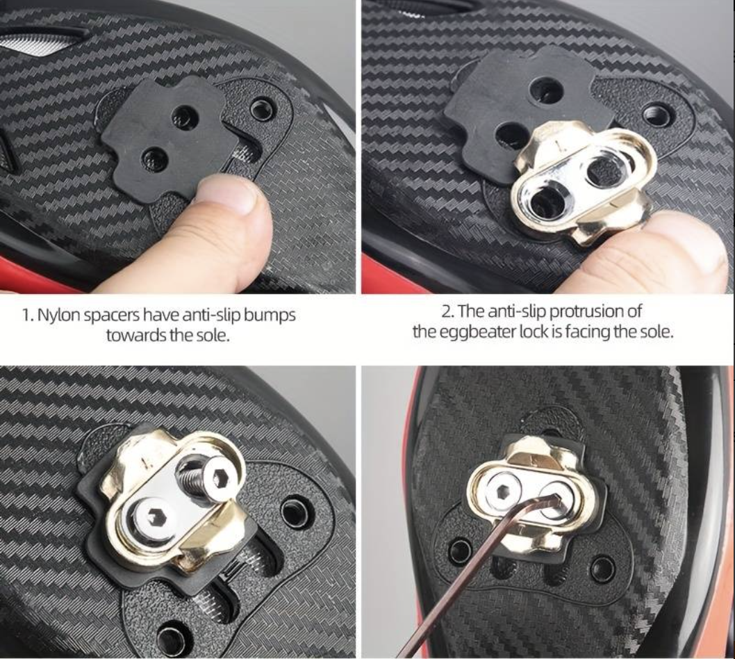 APEX Crank Brothers compatible Eggbeater/Candy/Smart/Acid/Mallet Premium Pedal Cleats  (QZ1001)