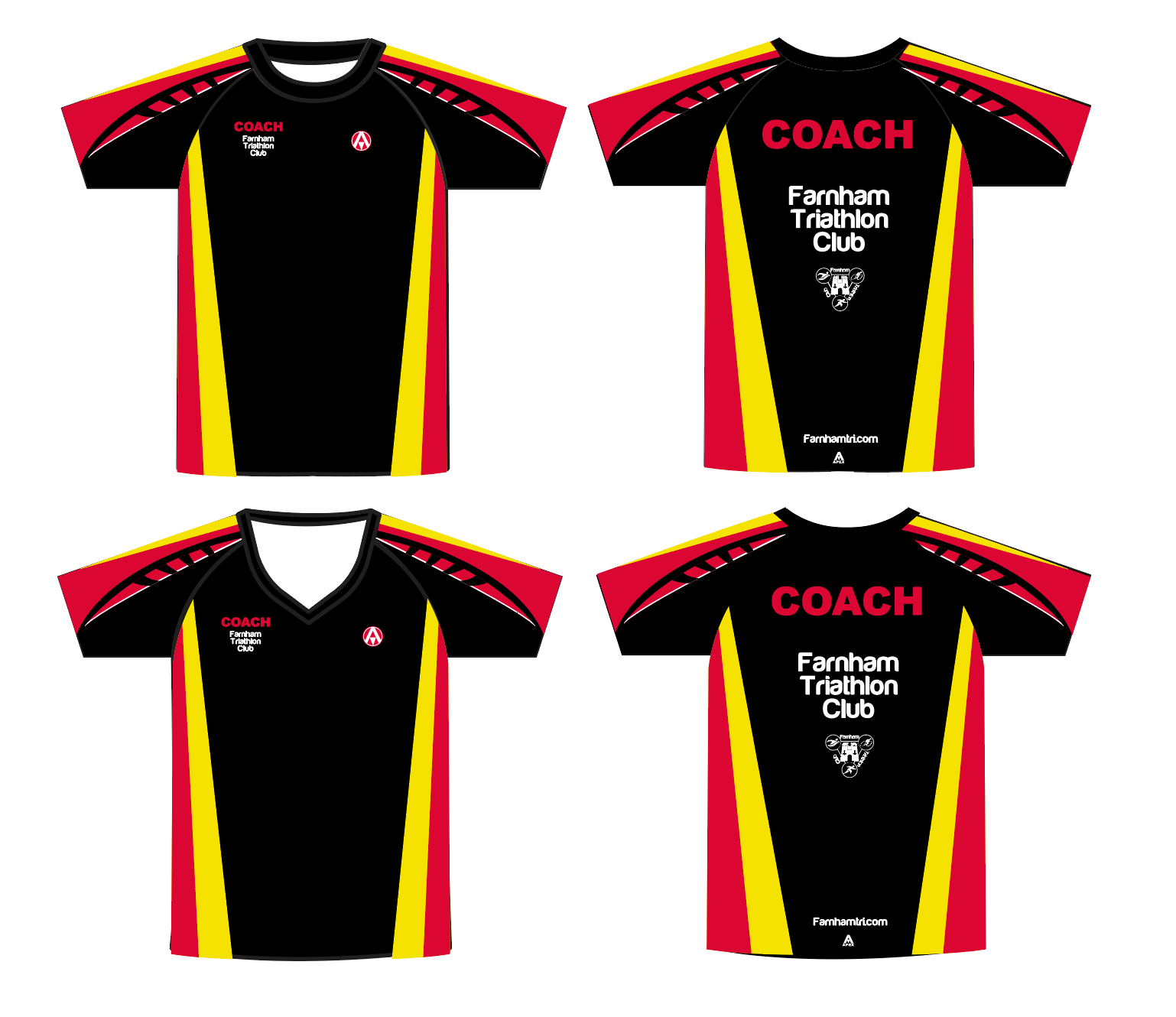 FARNHAM TRI FULL CUSTOM T SHIRT - COACH