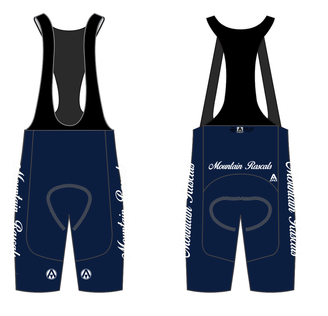 MOUNTAIN RASCALS TEAM BIB SHORTS