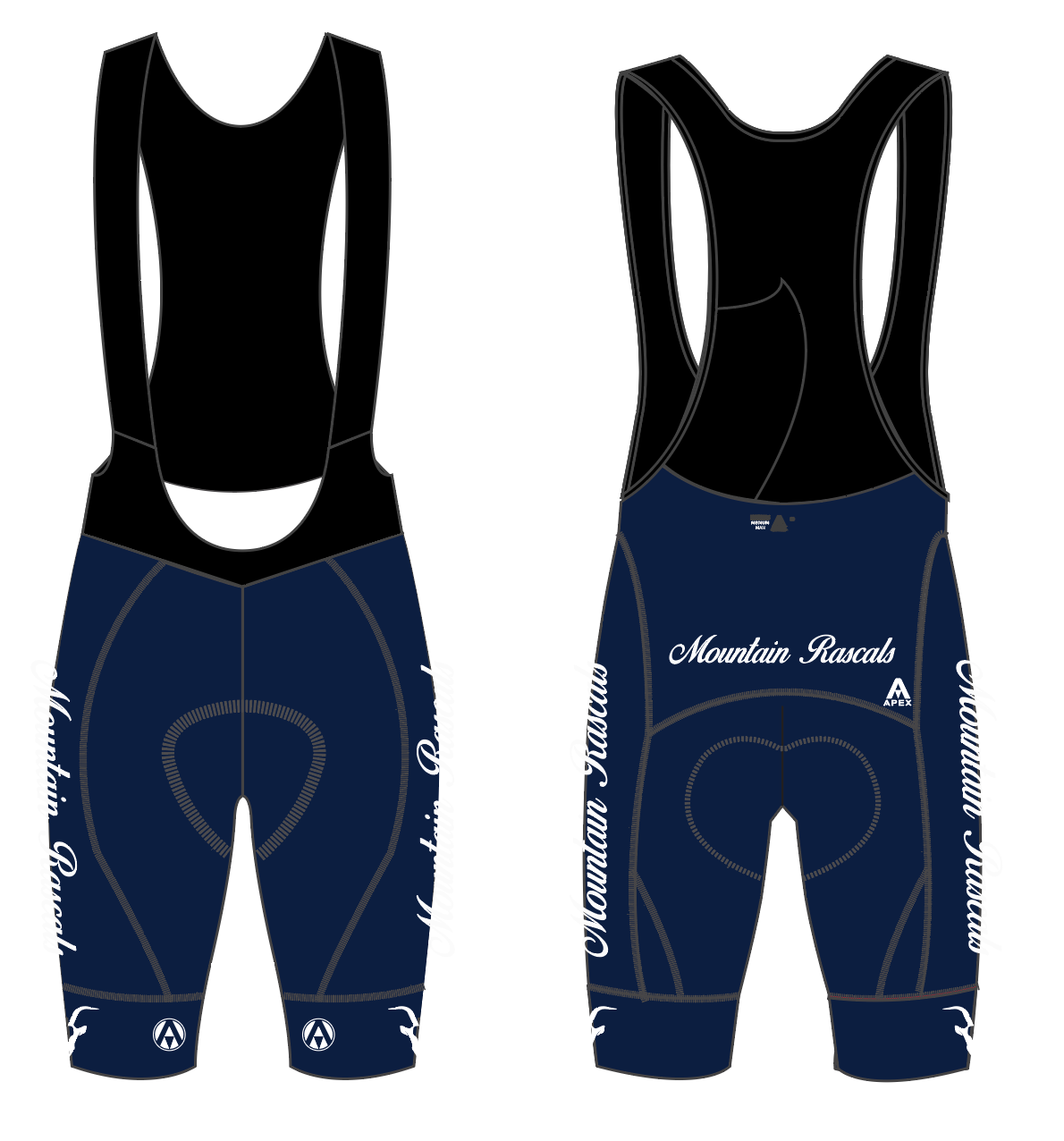 MOUNTAIN RASCALS PRO BIB SHORTS