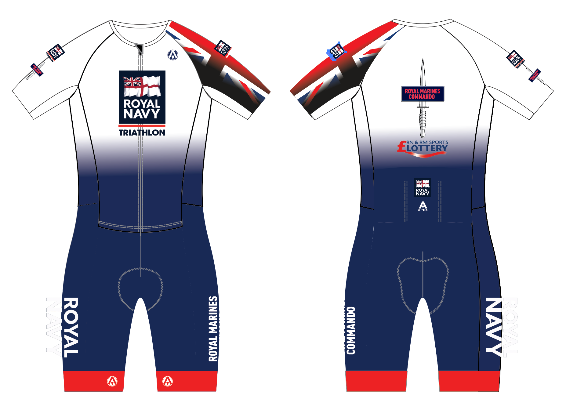ROYAL NAVY TRI ELITE ENDURANCE TRI SUIT