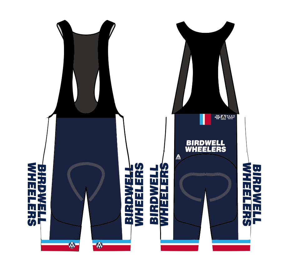 BIRDWELL WHEELERS TEAM BIB SHORTS