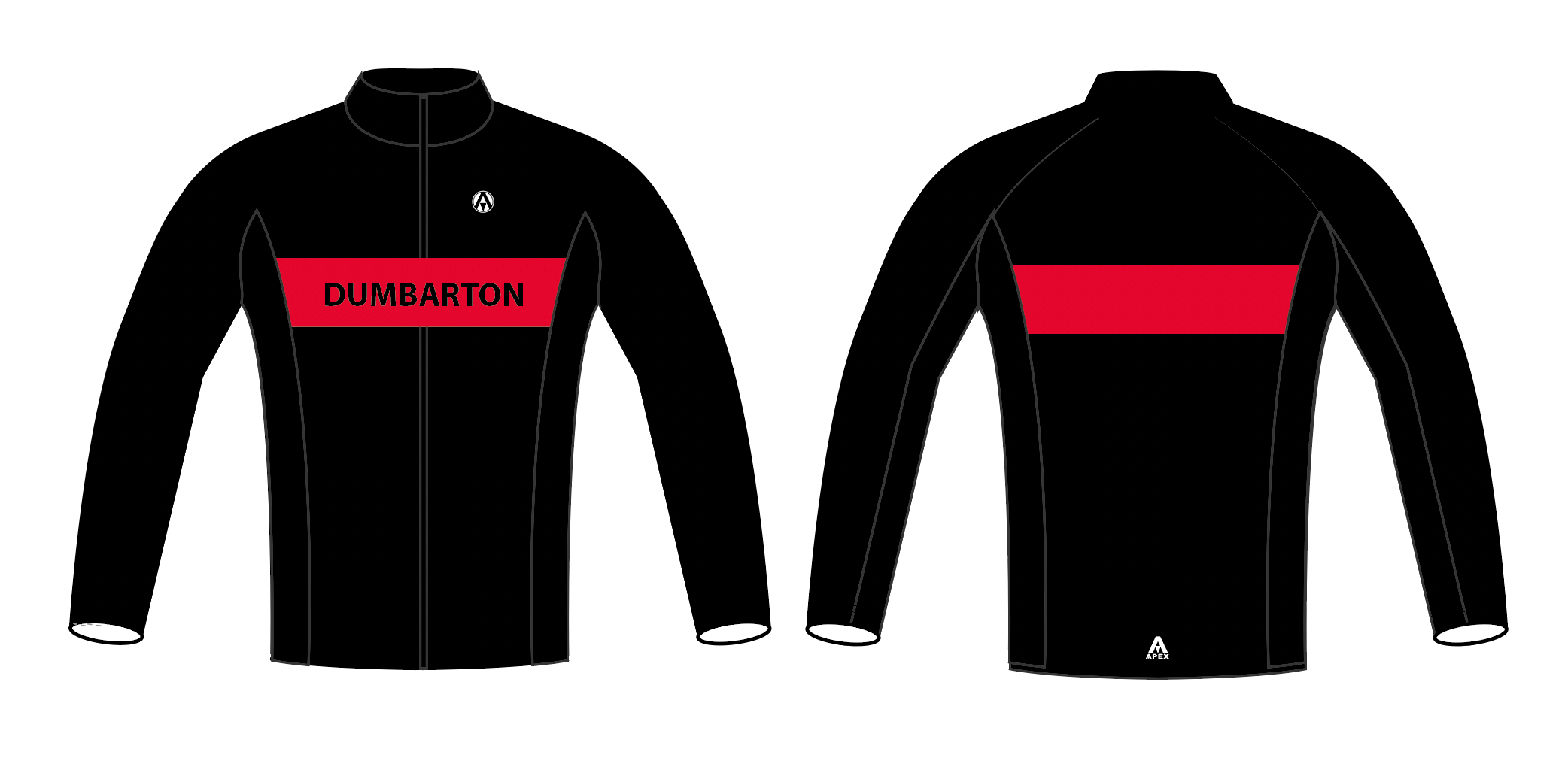 DUMBARTON RUNNING CLUB PRO FULL CUSTOM TRACKSUIT TOP
