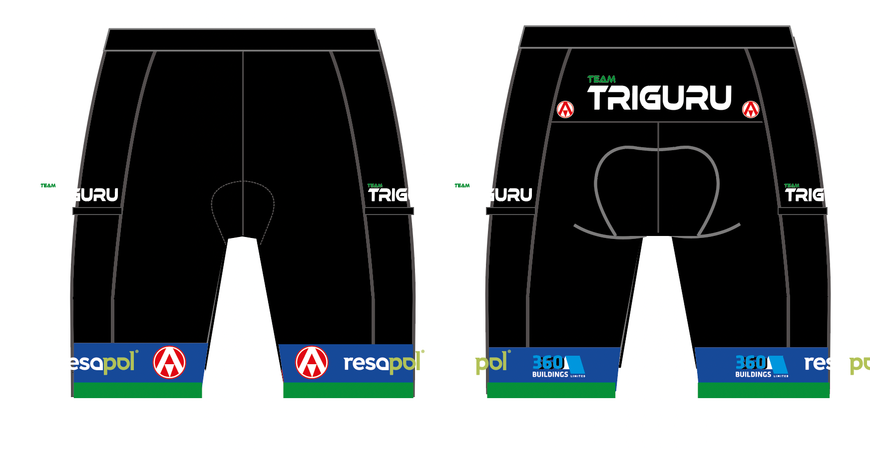 TRIGURU PRO TRI SHORTS WITH POCKETS