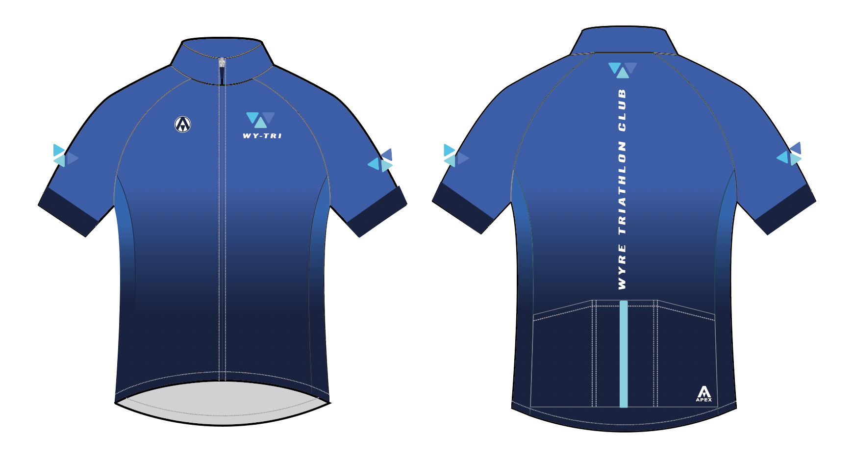 WYRE TRI TEAM SS JERSEY - LIGHT
