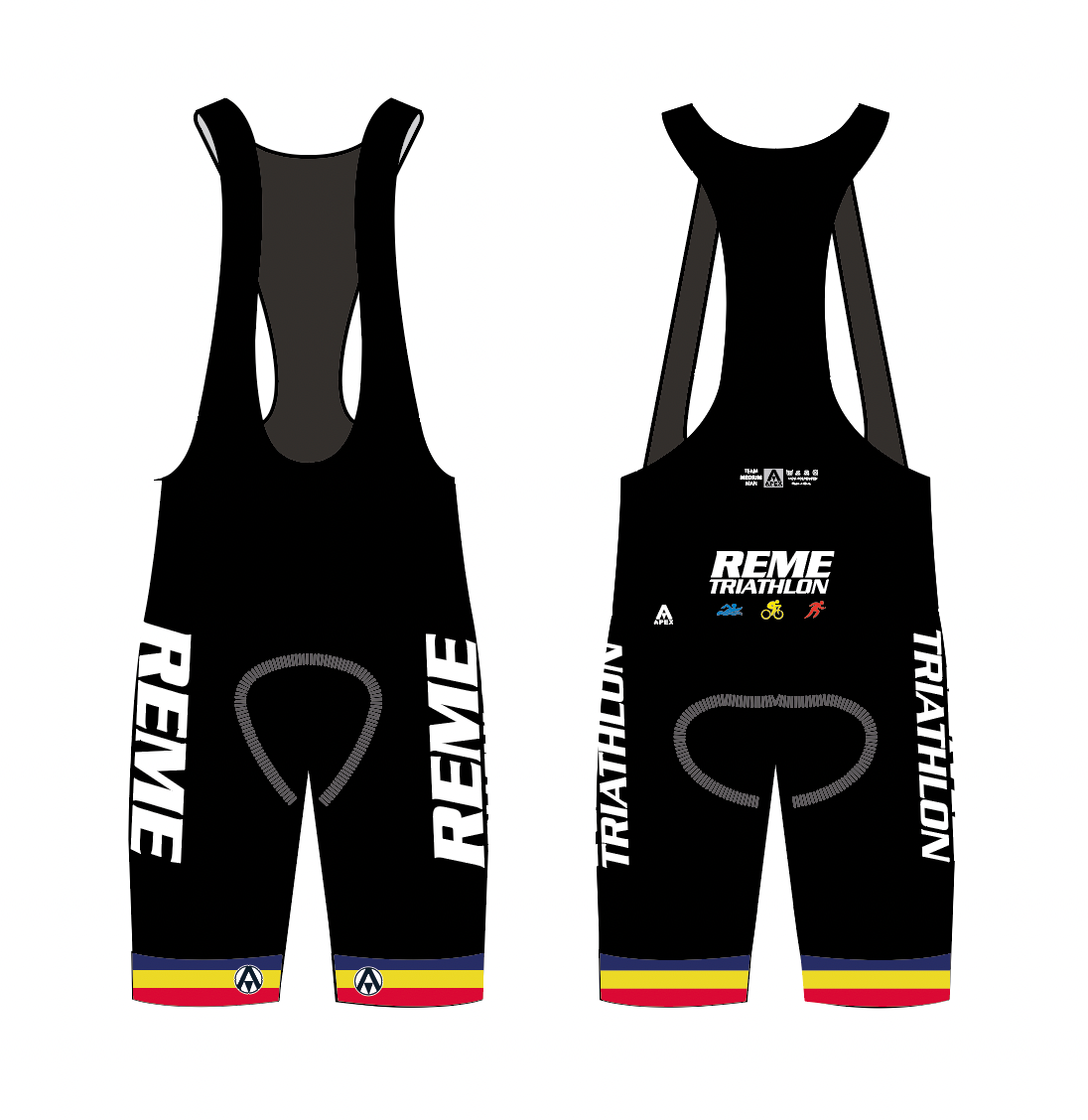 REME TEAM BIB SHORTS