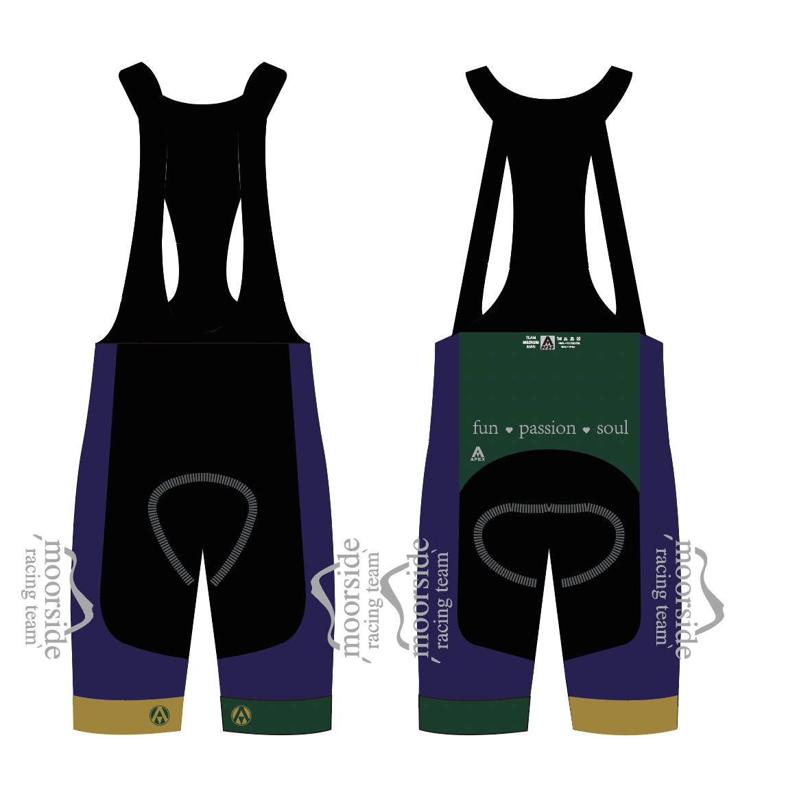MOORSIDE TEAM BIB SHORTS