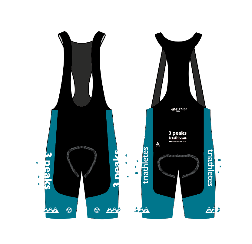3 PEAKS TRI TEAM BIB SHORTS